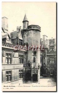 Old Postcard Musee De Cluny d & # 39Honneur Tourelle Du Main Building Paris