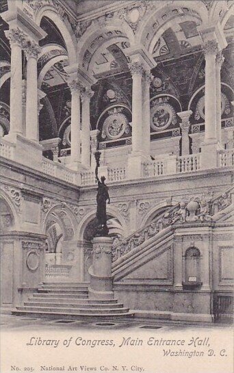 Library Of Congress Main Entrance Hall Washington D C