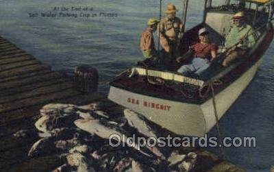 Florida USA Fishing 1957 postal used 1957