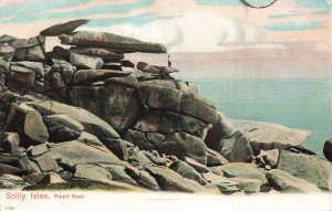 ISLE OF SHEPPEY KENT ENGLAND~PULPIT ROCK~1906 AUTOCHROM POSTCARD