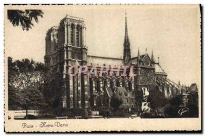 Old Postcard Paris Notre Dame