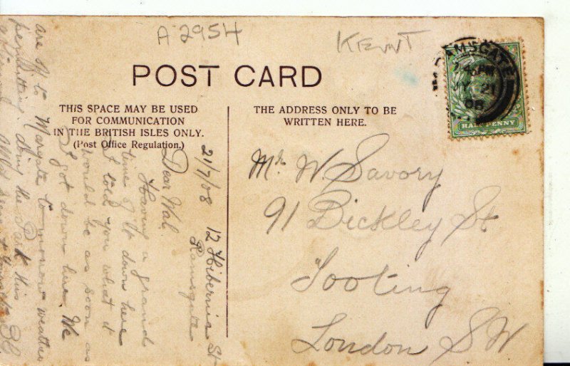 Kent Postcard - North Foreland Lighthouse - Broadstairs - Ref 19317A