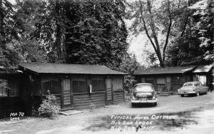 RPPC Hotel Cottage BIG SUR LODGE California Laws Photo 1950s Vintage Postcard