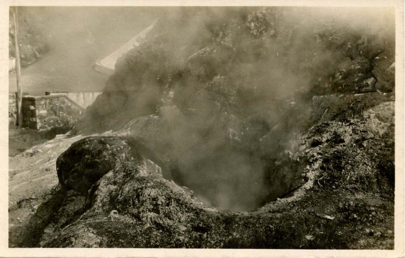 Portugal - Azores, St Michaels. 1957-58 Volcanic Eruption of Capelinhos.  *RPPC