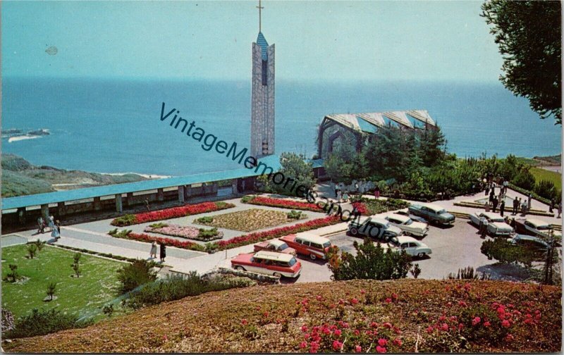 Wayfarers' Chapel Portugese Bend CA Postcard PC323