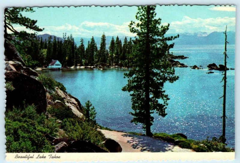 3 - 4x6 Postcards LAKE TAHOE, California CA -NV ~ WINTER, SUNSET Scenes c1970s