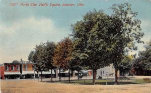 Public Square Scene Andover Ohio 1910c postcard