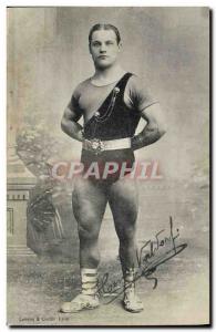 Old Postcard Wrestling Wrestler