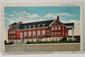 Salem Virginia  Recreational Building Veterans Hospital Near Salem Postcard C11