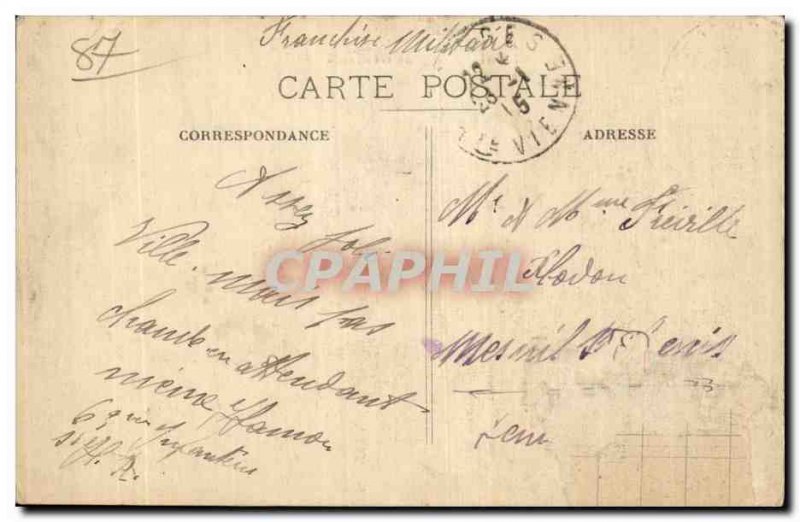 Old Postcard Limoges General view