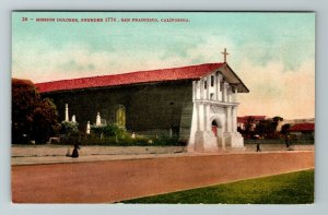 San Francisco CA- California, Mission Dolores, Religion Outside Vintage Postcard 