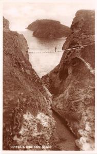 BR60608 carrick a rede rope bridge real photo  northern ireland