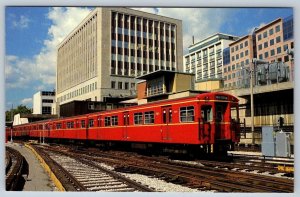 TTC Train Of Gloucester Subway Cars, Davisville Station, Toronto Postcard, NOS