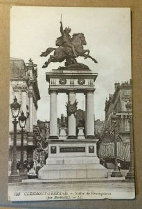 VINTAGE POSTCARD VERCINGETORIX STATUE, CLERMONT-FERRAND, FRANCE