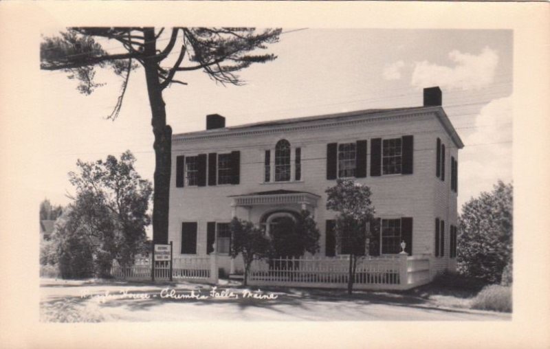 Postcard RPPC Ruggles House Columbia Falls Maine