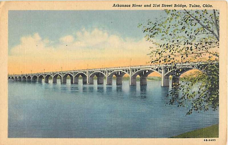 Arkansas River 21st St Bridge, Tulsa Oklahoma OK