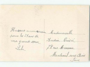 tinted rppc c1910 BEAUTIFUL FLOWERS AC9310