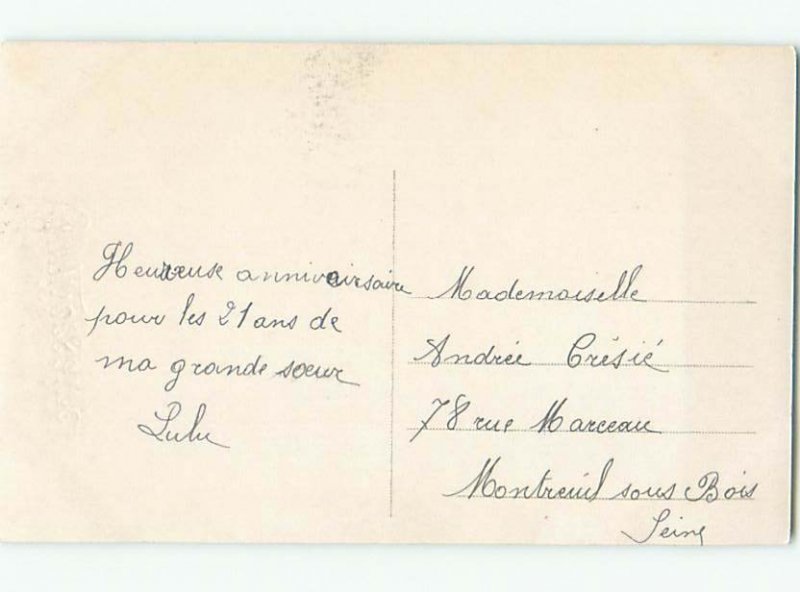 tinted rppc c1910 BEAUTIFUL FLOWERS AC9310