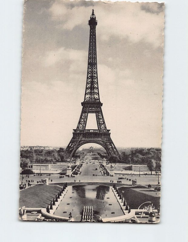 Postcard La tour Eiffel vue du palais de Chaillot, Paris, France