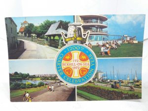 Bexhill on Sea 1200th Charter Year Celebration 1972 Vtg Kent Postcard