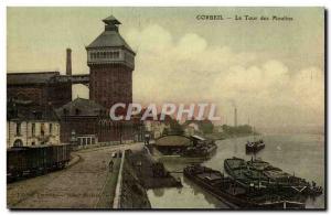 Corbeil Old Postcard The tower mills (mill)