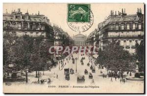 Paris - 8 - Avenue of & # 39Opera - Old Postcard