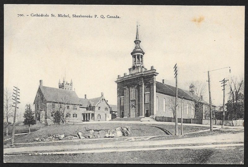 Cathedral St Michael Sherbrooke Quebec CANADA Unused c1910s