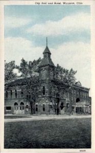 City Hall and Hotel - Wauseon, Ohio OH  