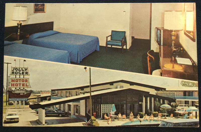 Postcard Unused Jolly Roger Motor Hotel Euless TX LB