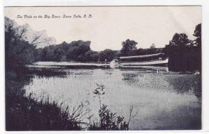 Steam Launch Viola Big Sioux River Sioux Falls South Dakota 1910c postcard