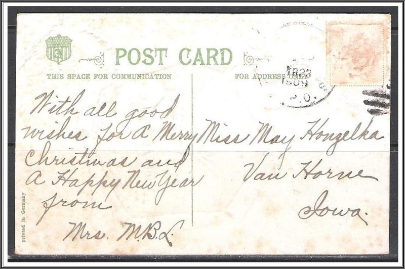 A Merry Christmas & A Happy New Year - Embossed - [MX-179]