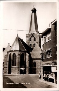 Netherlands Barneveld Nederlands Hervormde Kerk Vintage RPPC C014