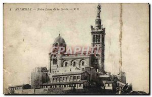 Old Postcard Marseille Notre Dame De La Garde