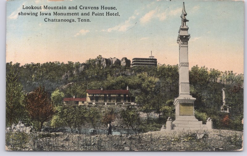 Chattanooga, Tenn., Lookout Mountain & Cravens House, Iowa Monument & Point-1915