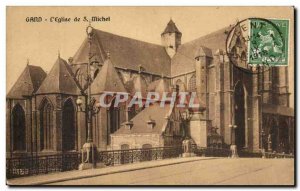 Old Postcard Ghent L & # 39Eglise St MIchel