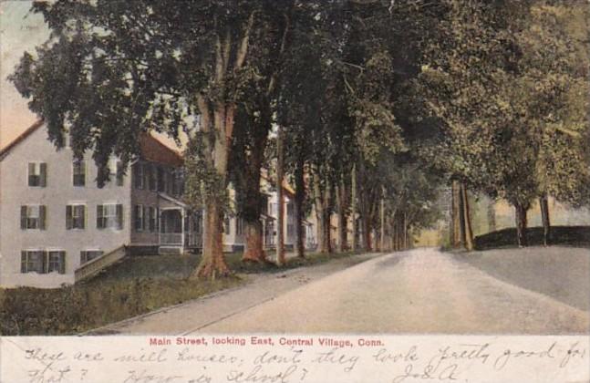 Connecticut Central Village Main Street Residential Section Looking East 1907