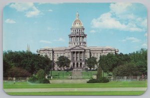 Denver Colorado~Capitol Building @ Civic Center~Vintage Postcard