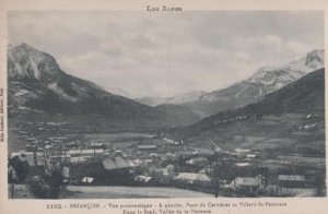 Briancon Panoramic Aerial Pont De Cervieres Antique Postcard