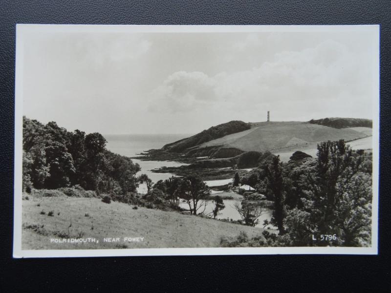 Cornwall FOWEY Polridmouth c1950's RP Postcard by Valentine L5796