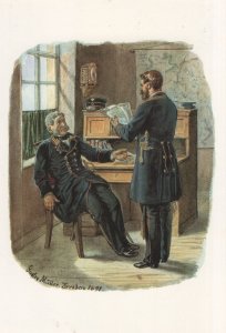 German Head Officials 1871 Postal Directors Postman History Postcard