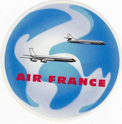 Air France Luggage Sticker - Aviation - Unused