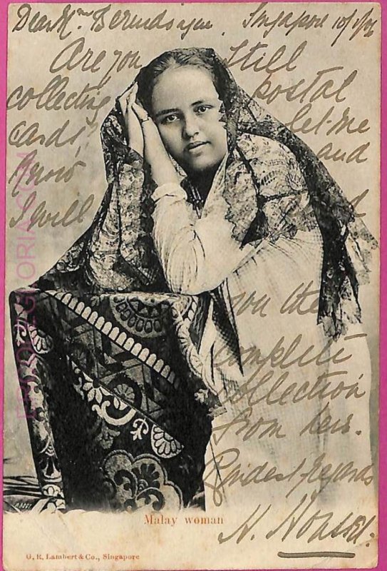 ag3585 -  Philippines - VINTAGE POSTCARD  - Ethnic, Malay women