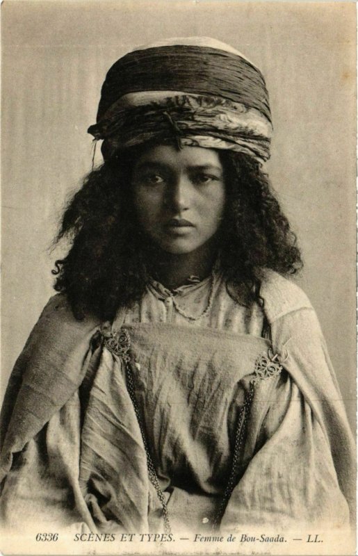 CPA AK LL 6336 Scenes et Types - Femme de BOU-SAADA ALGERIA (792865)