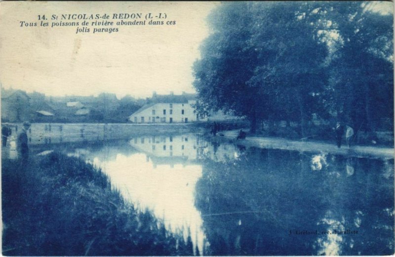 CPA St-Nicolas de REDON Tous les poissons de riviere abondent dans (150738)