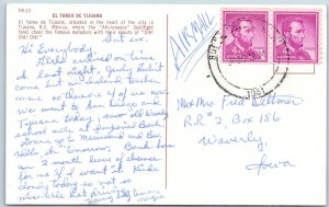 c1960s Tijuana Mexico Postcard El Toreo Bull Ring Stadium Bullfighting Arena