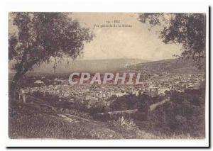 Morocco Fez Old Postcard General view of the Medina