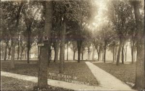 Shenandoah IA Park c1910 Real Photo Postcard rpx