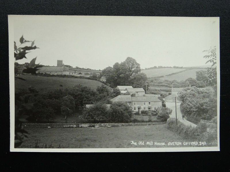 Devon AVETON GIFFORD The Old Mill House c1950s RP Postcard by Kenneth E. Ruth