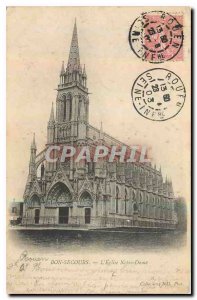 Old Postcard Bon Secours Notre Dame church