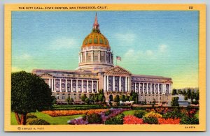 Vintage San Francisco California Postcard - City Hall